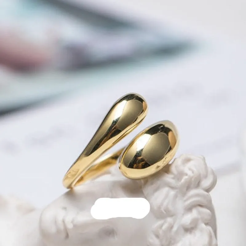 14K Gold Wide Open Ring for Women Anniverssary Jewelry
