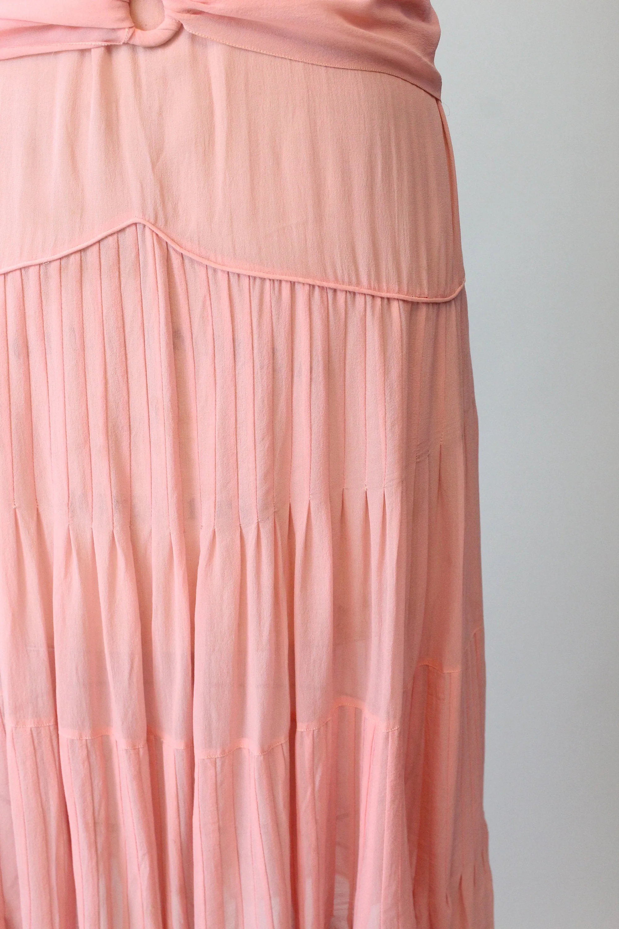 1920s BLUSH silk dress small medium | new spring