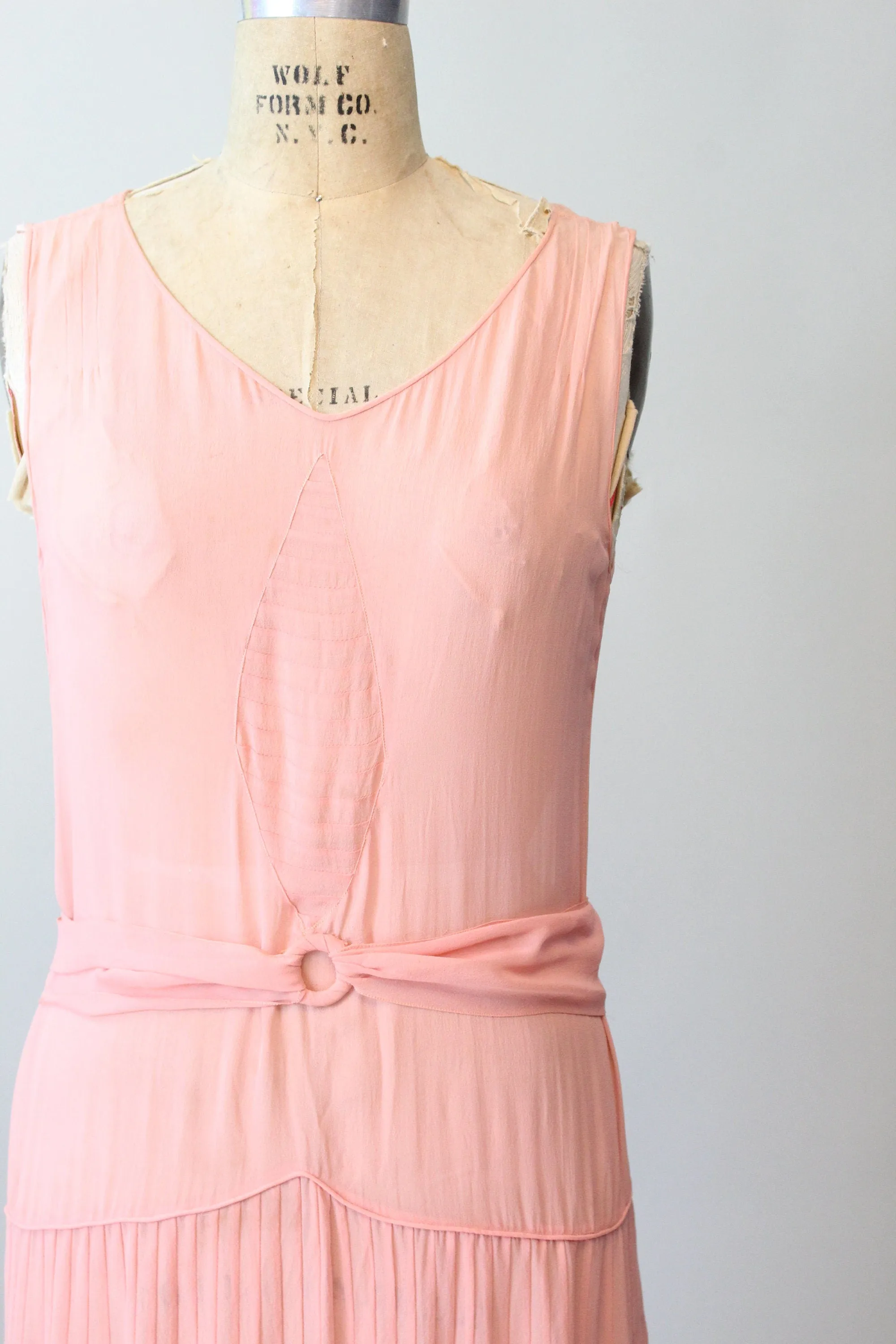 1920s BLUSH silk dress small medium | new spring