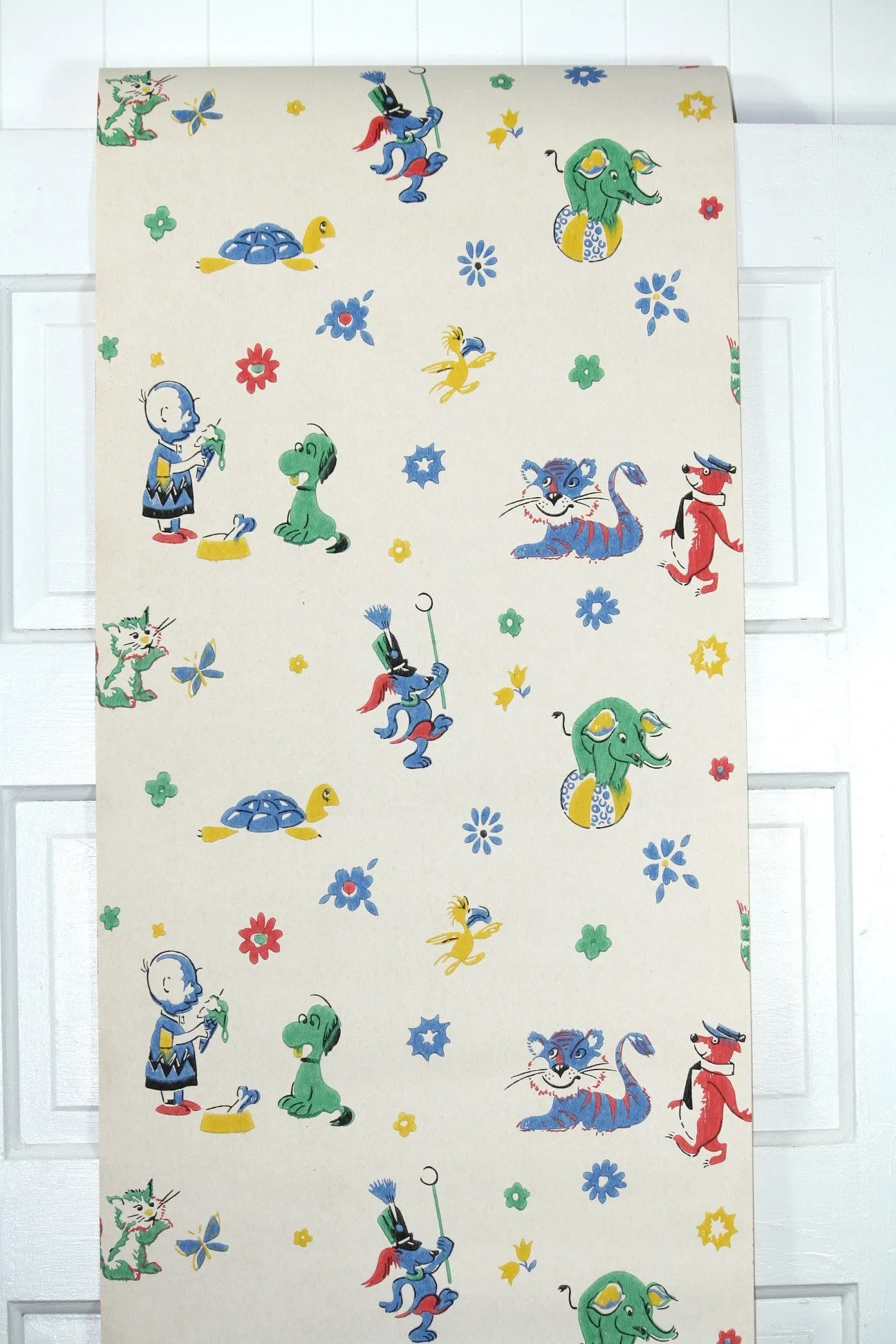 1960s Childrens Vintage Wallpaper