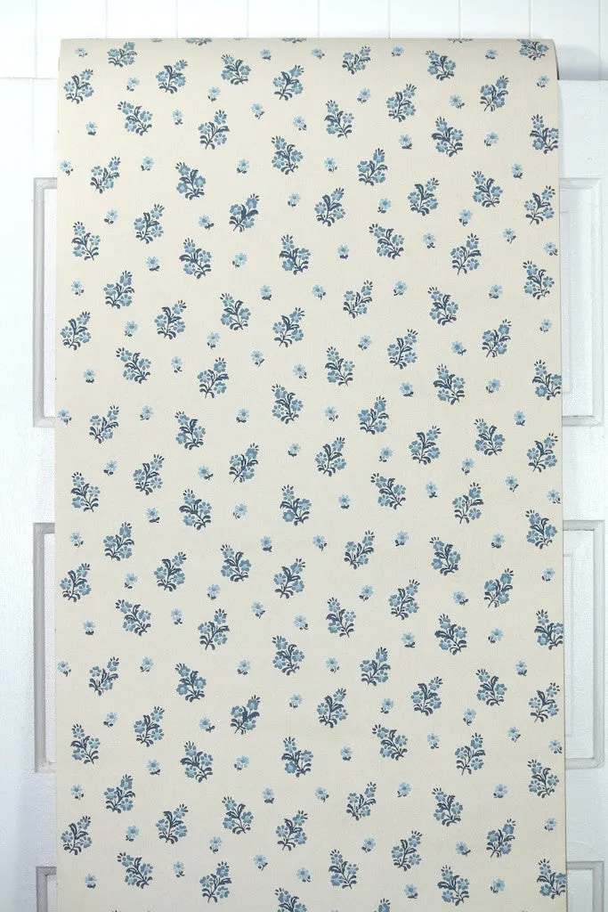 1960s Floral Vintage Wallpaper