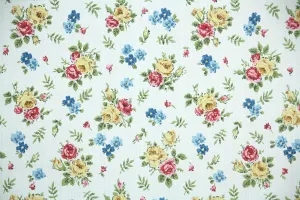1960s Floral Vintage Wallpaper