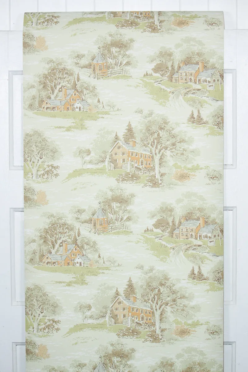 1960s Scenic Vintage Wallpaper