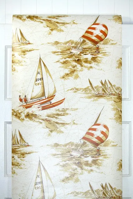 1970s Bathroom Vintage Wallpaper