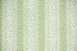 1970s Botanical Stripe Vintage Wallpaper