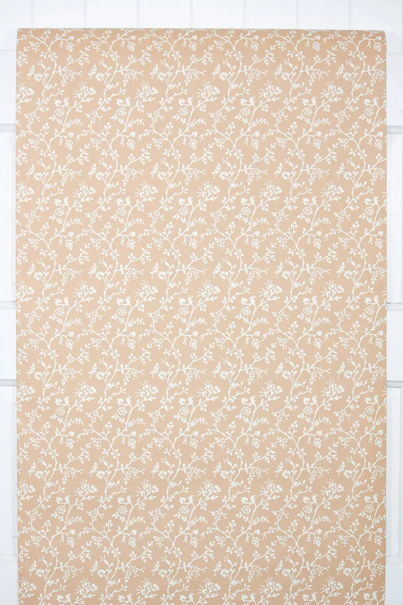 1970s Floral Vintage Wallpaper