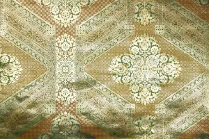 1970s Geometric Mylar Vintage Wallpaper
