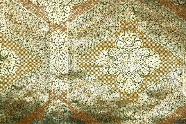 1970s Geometric Mylar Vintage Wallpaper