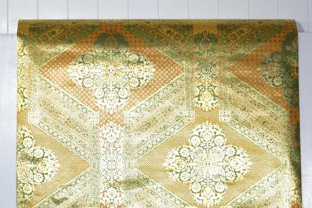 1970s Geometric Mylar Vintage Wallpaper