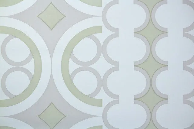 1970s Geometric Vintage Wallpaper