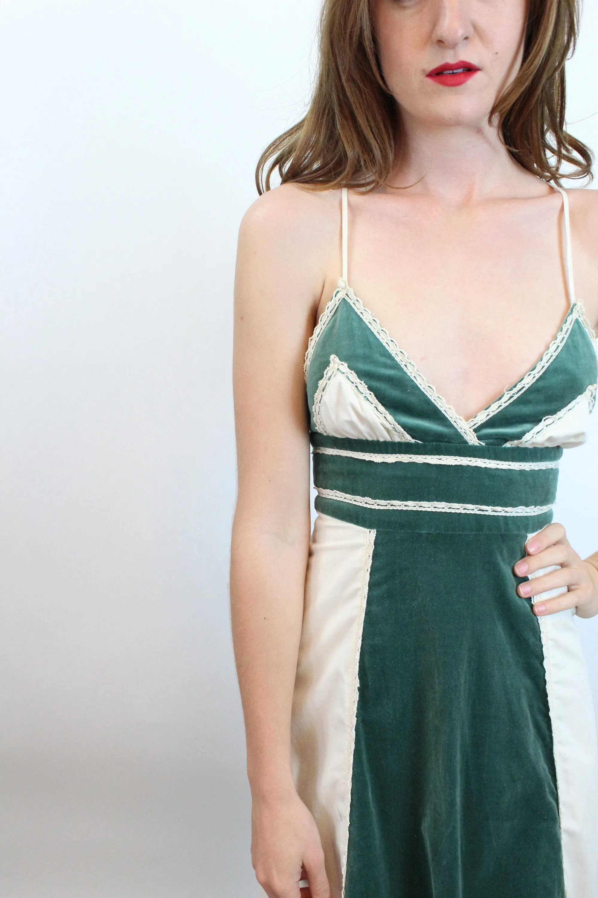 1970s GUNNE SAX halter maxi dress xxs | new spring