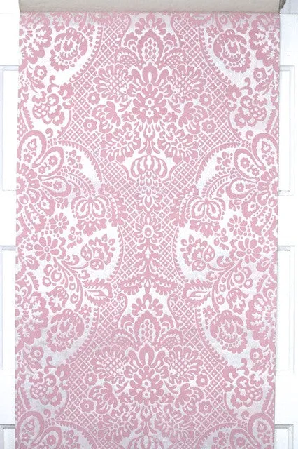 1970s Vintage Flock Wallpaper