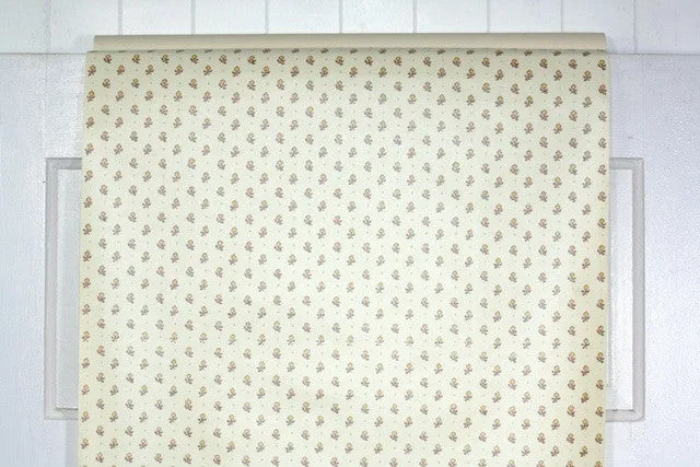 1980s Floral Vintage Wallpaper