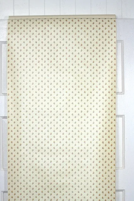 1980s Floral Vintage Wallpaper