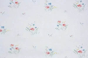 1980s Floral Vintage Wallpaper