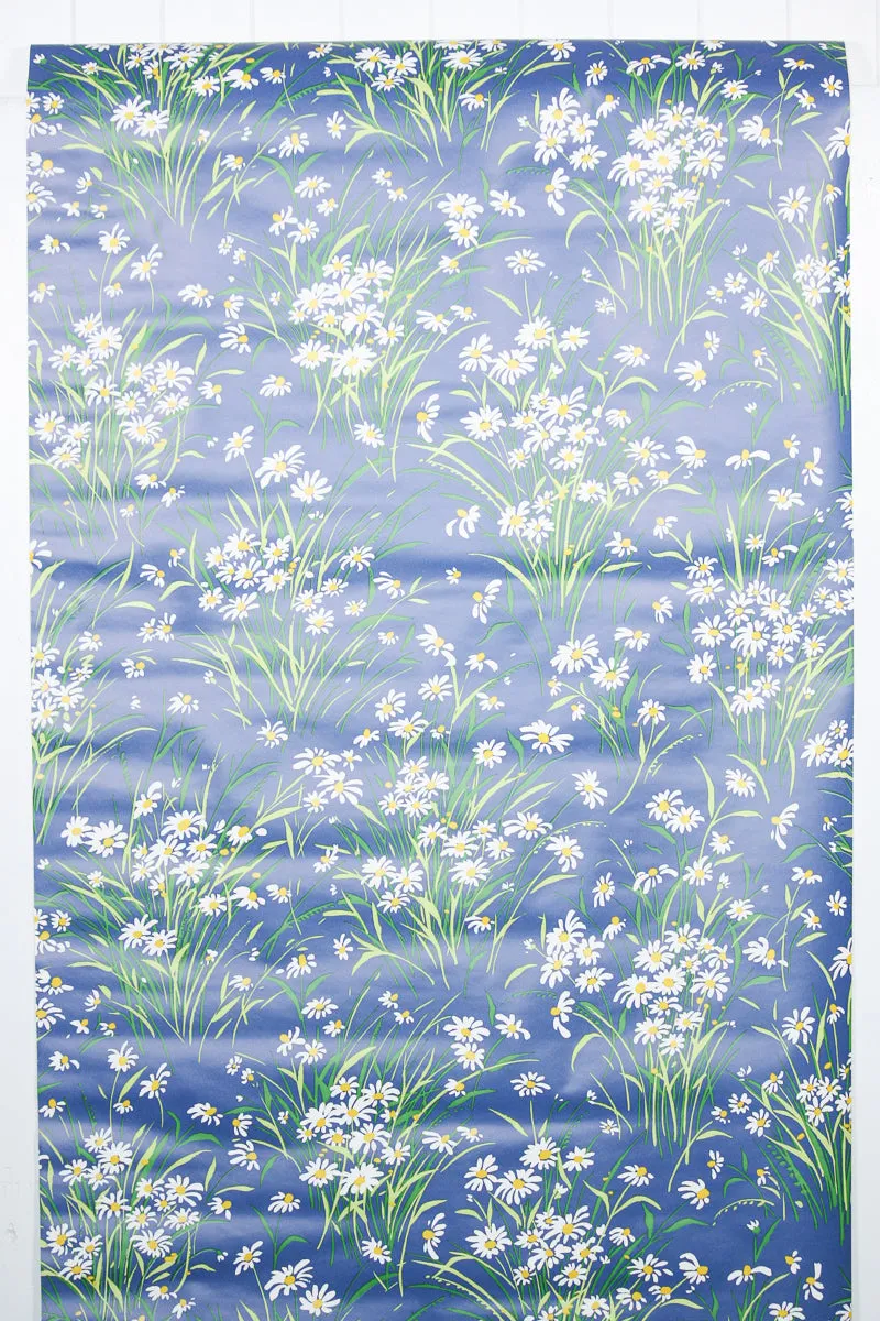 1980s Floral Vintage Wallpaper