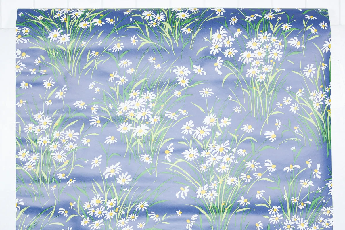 1980s Floral Vintage Wallpaper