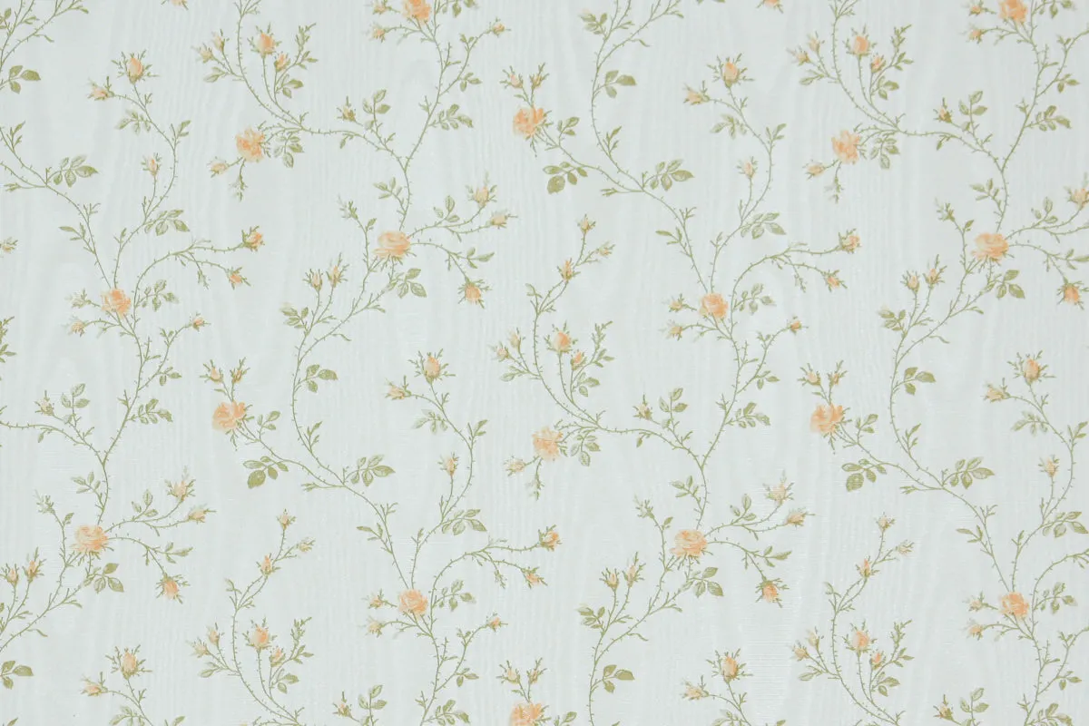 1980s Floral Vintage Wallpaper