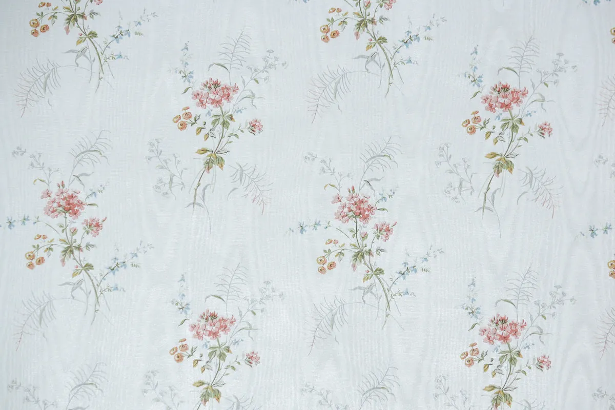 1980s Floral Vintage Wallpaper