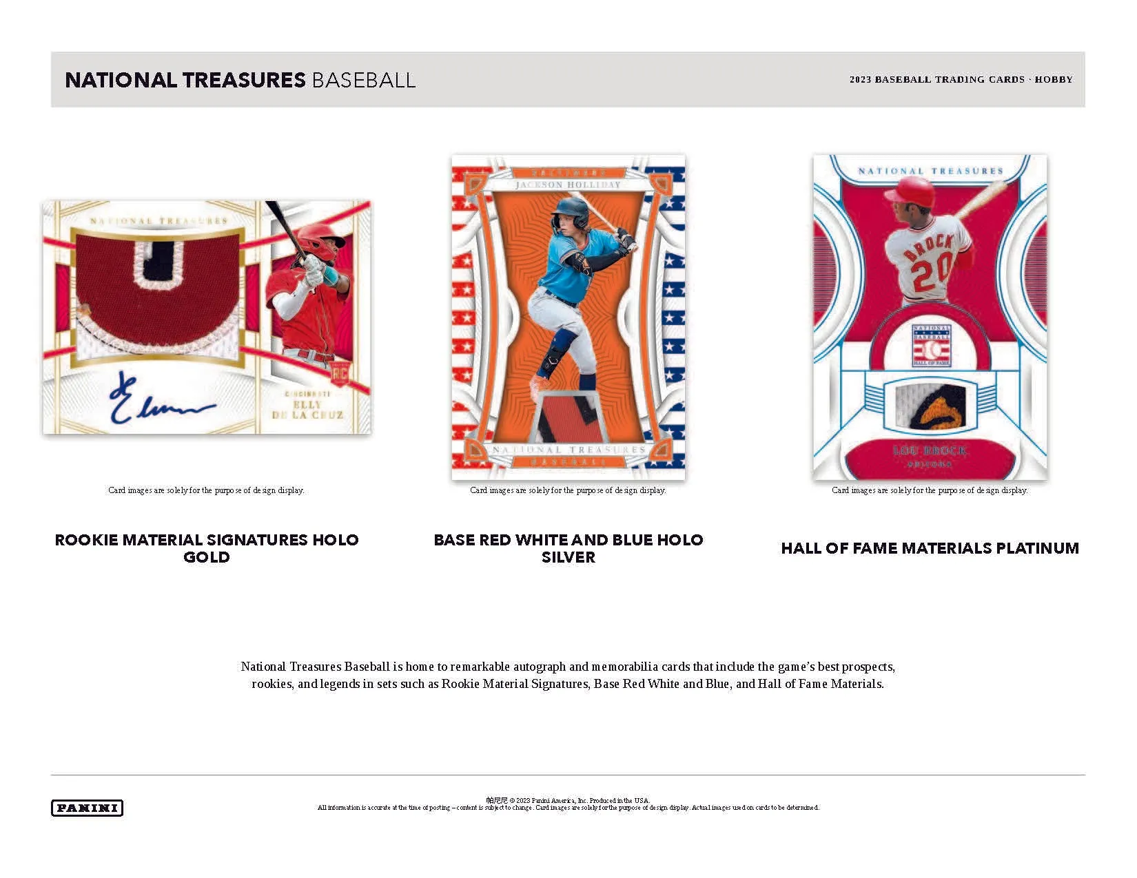 2023 Panini National Treasures Baseball Hobby (4-Box Case)