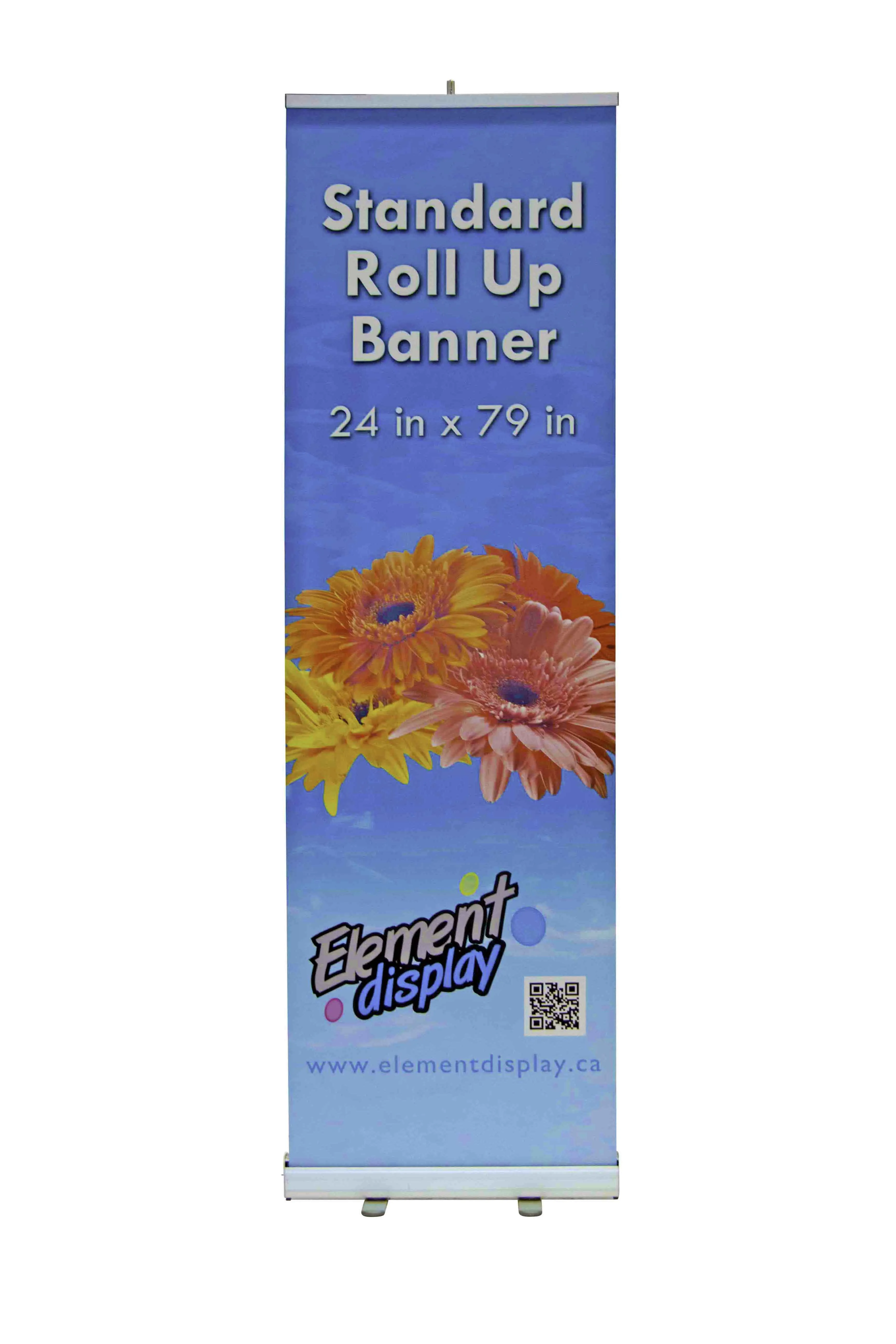 24 " Wide Standard Roll Up Banner Stand With Graphic