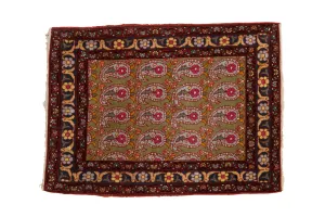 2x3 Vintage Farahan Sarouk Rug Mat