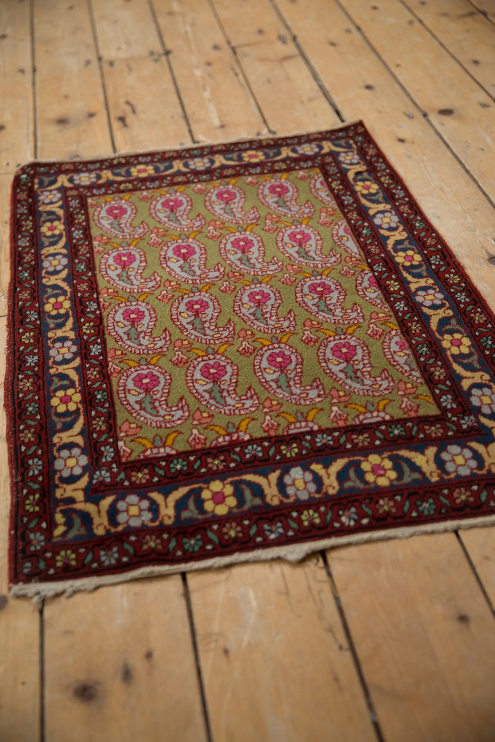 2x3 Vintage Farahan Sarouk Rug Mat