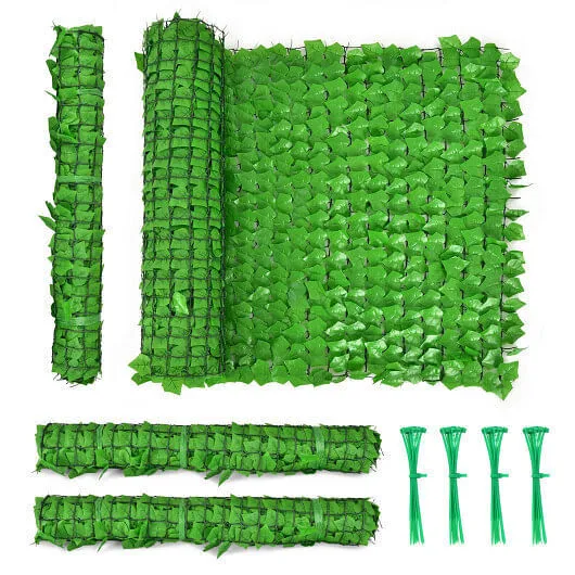4 Pieces 118 x 39 Inch Artificial Ivy Privacy Fence for Fence and Vine Decor - C