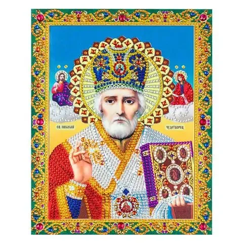 5D Diamond Painting Jesus Cross Religious Figures Picture Embroidery Church Utensils Virgen Maria Rhinestone Home Decor