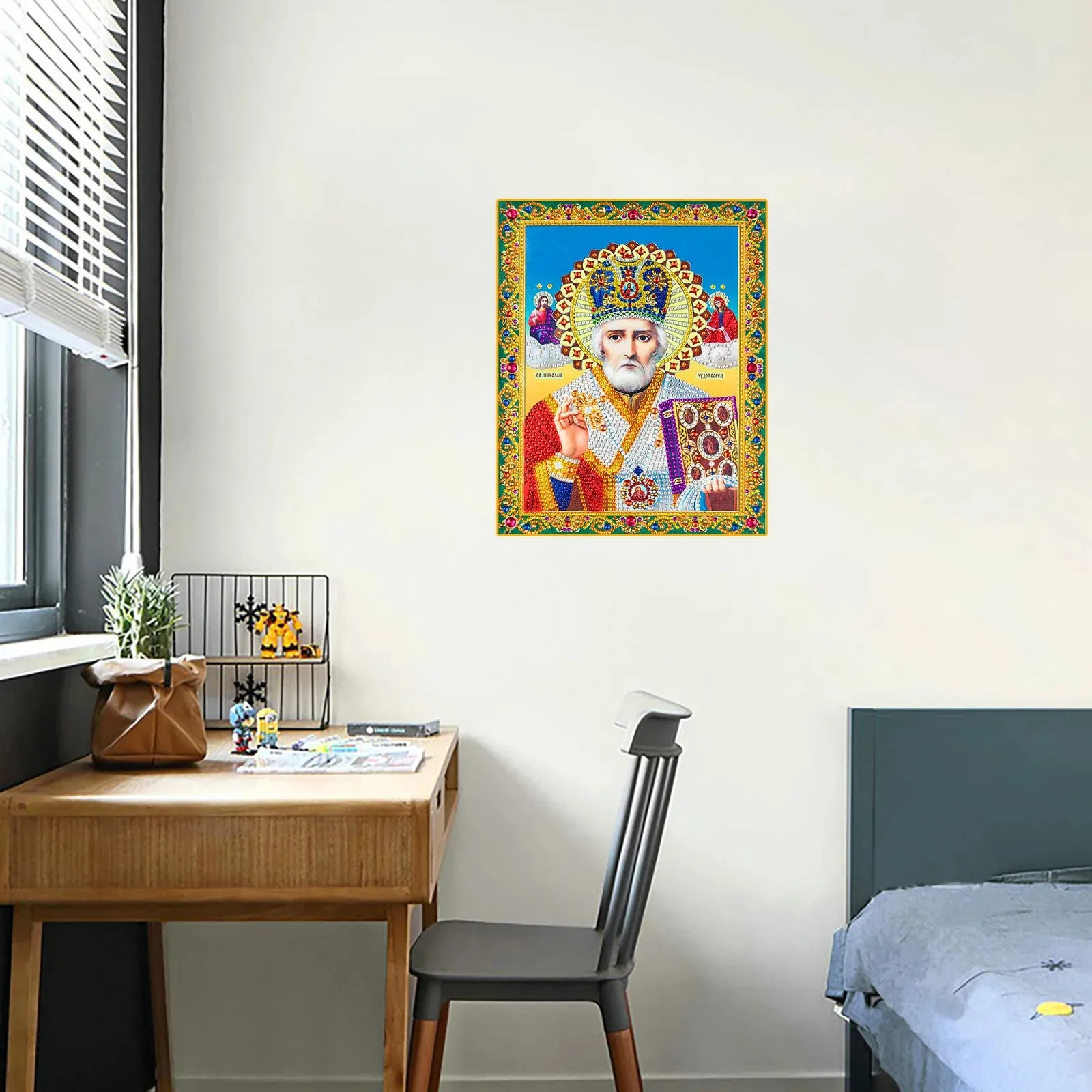 5D Diamond Painting Jesus Cross Religious Figures Picture Embroidery Church Utensils Virgen Maria Rhinestone Home Decor