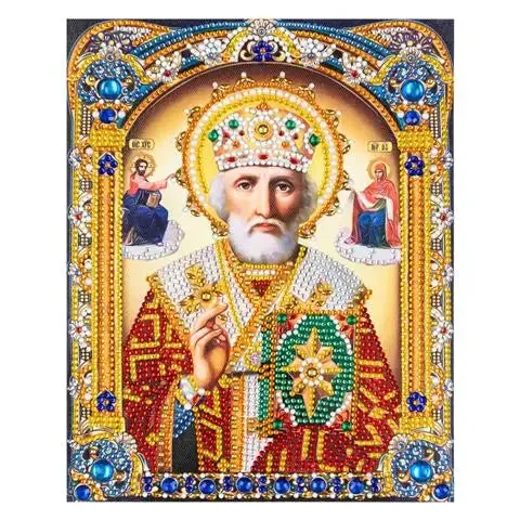 5D Diamond Painting Jesus Cross Religious Figures Picture Embroidery Church Utensils Virgen Maria Rhinestone Home Decor
