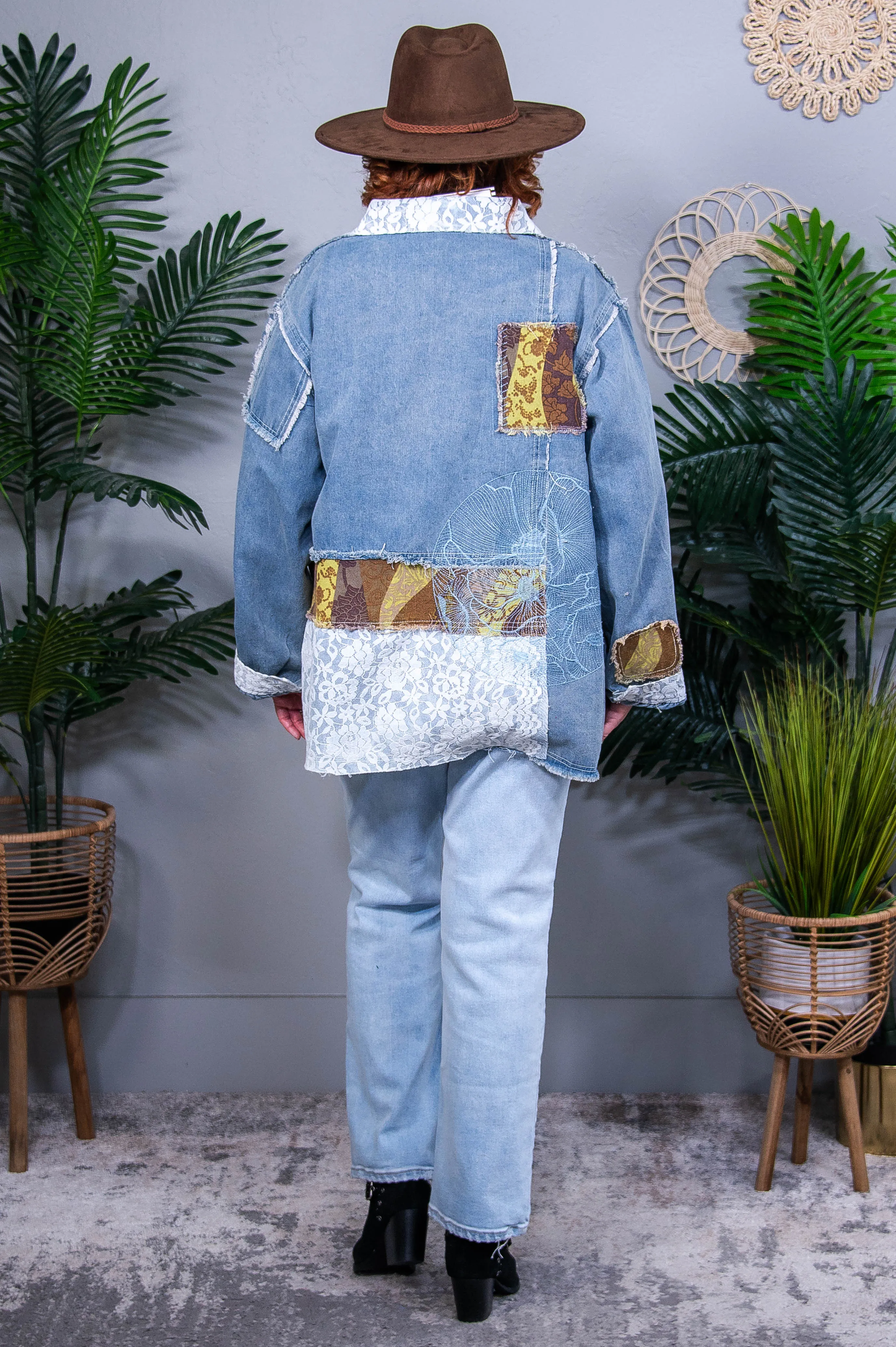A Taste For Fashion Denim/Multi Color Shacket