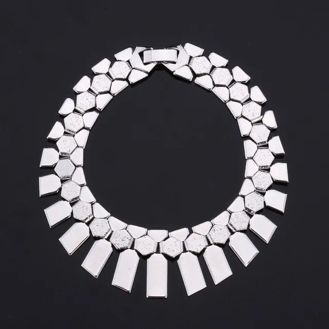 African Bracelet Women Gold/Silver Color Fashion Jewelry Geometric Shape