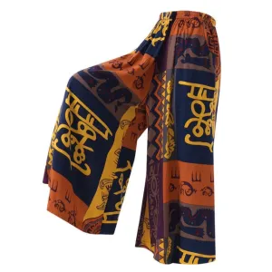 African Dashiki Wide Leg Casual Pant