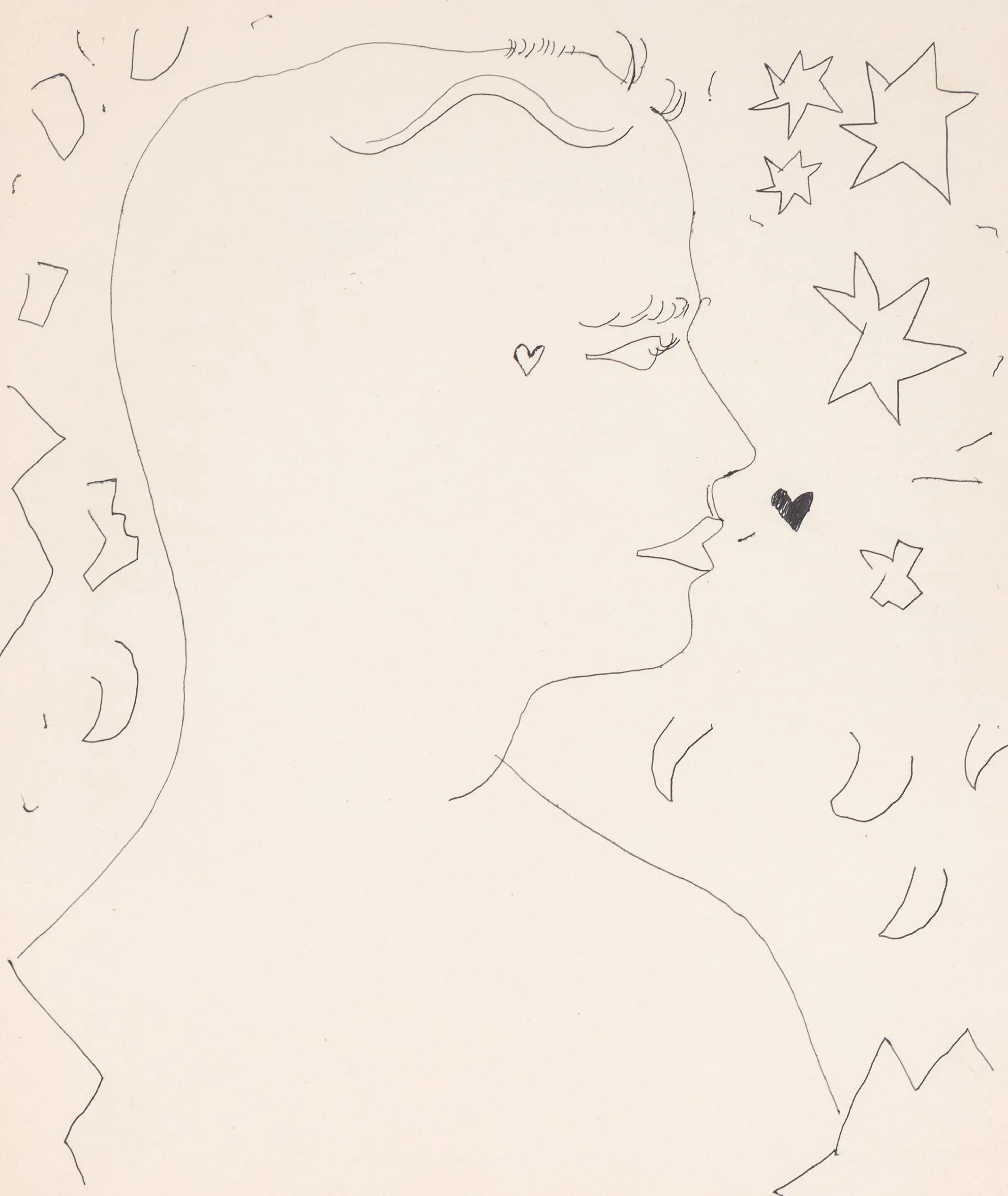 ANDY WARHOL "ORION" DRAWING, 1955