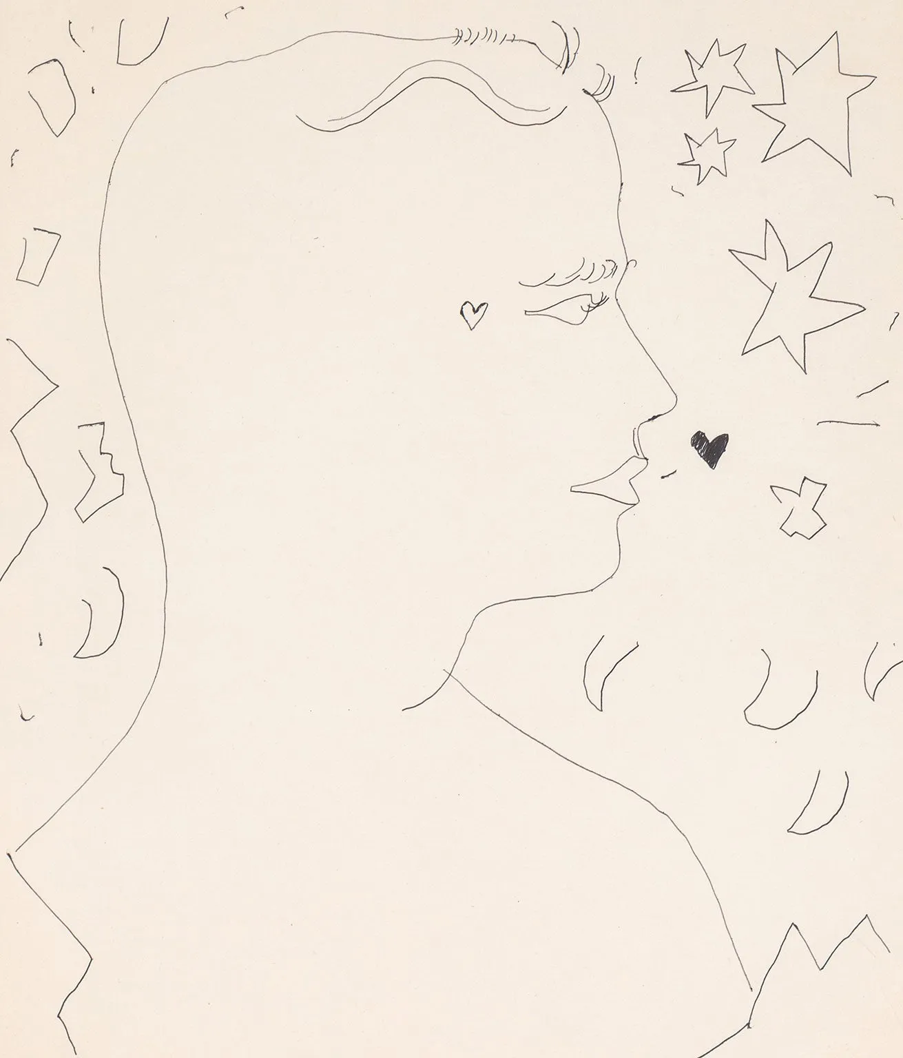 ANDY WARHOL "ORION" DRAWING, 1955