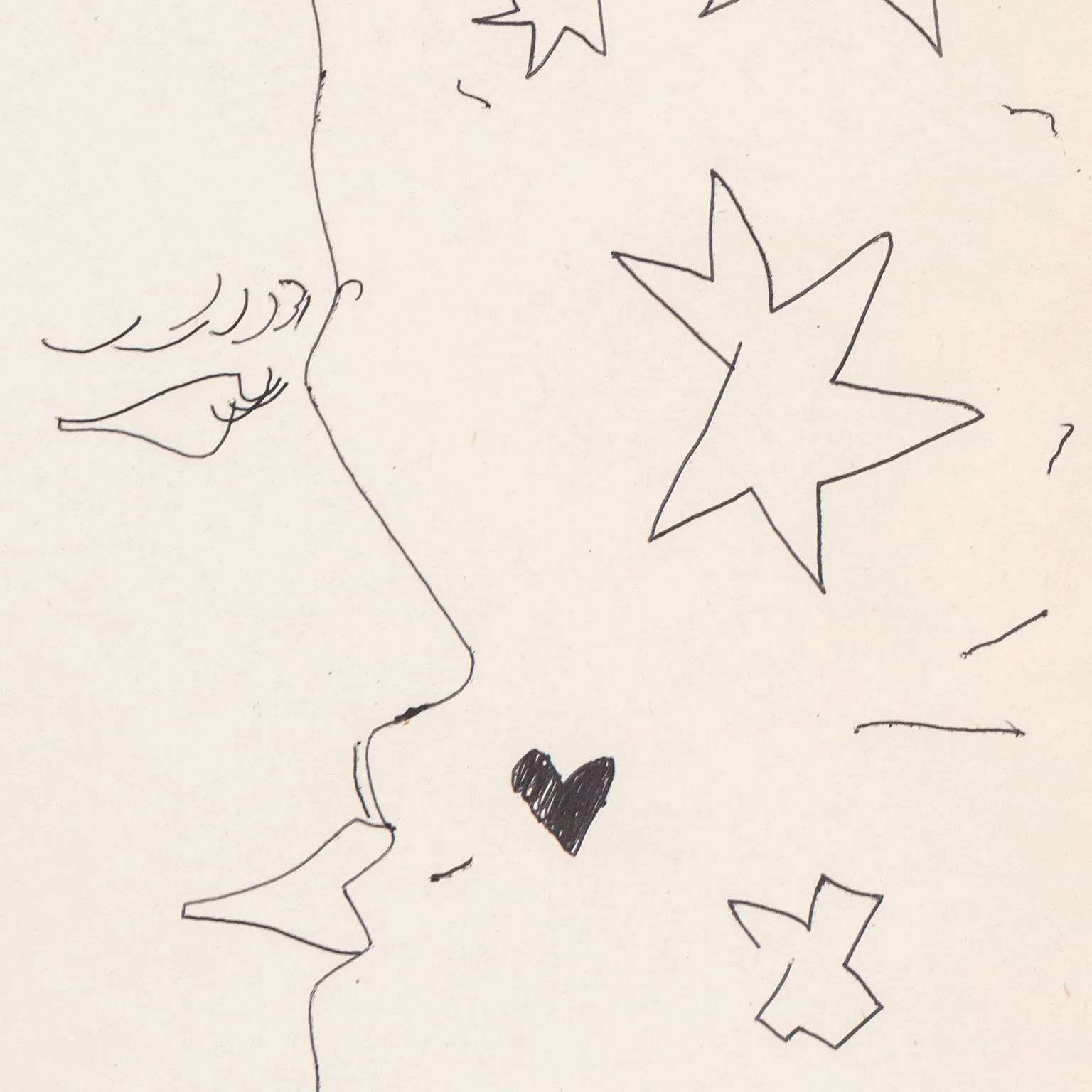 ANDY WARHOL "ORION" DRAWING, 1955