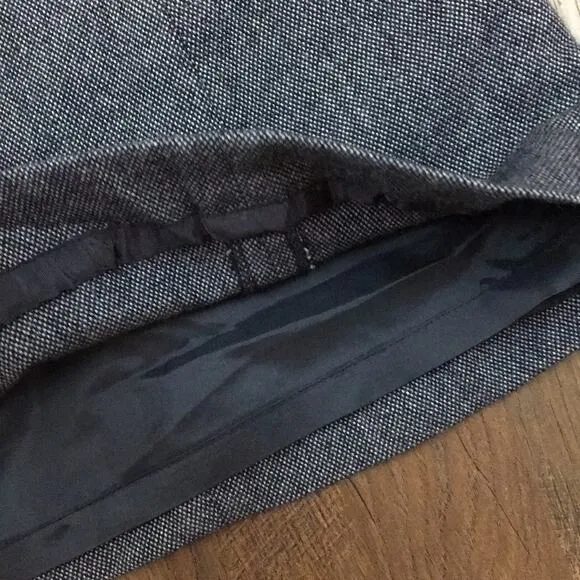 Ann Taylor Loft blue wool blend skirt