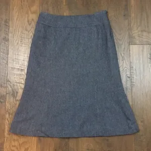 Ann Taylor Loft blue wool blend skirt