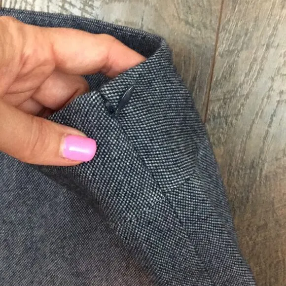 Ann Taylor Loft blue wool blend skirt