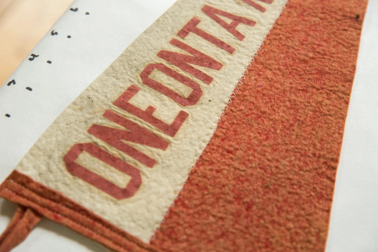 Antique Oneonta Normal Felt Flag Pennant