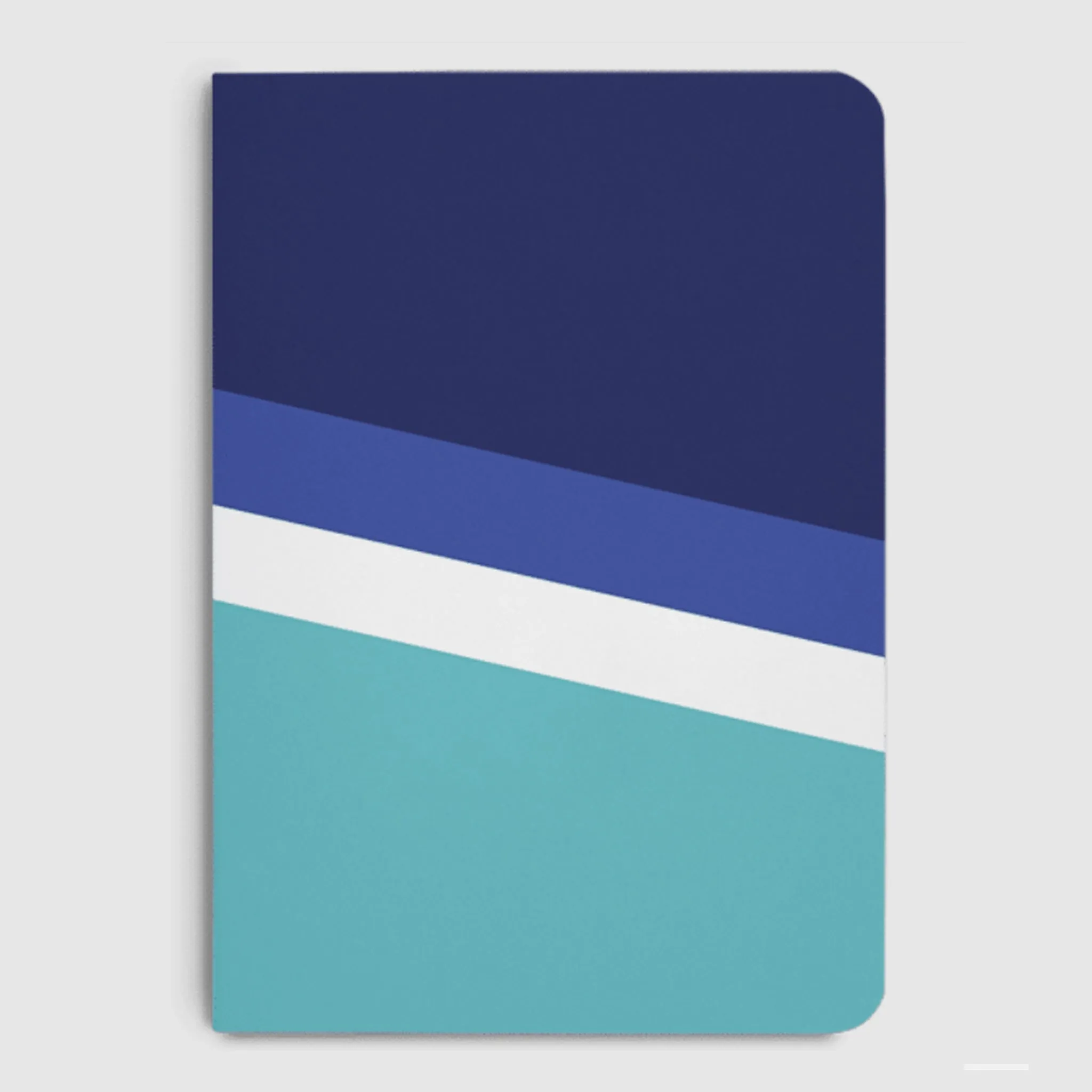 Aqua Angles Notebook Plain, A5