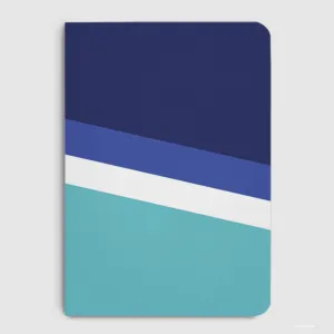 Aqua Angles Notebook Plain, A5