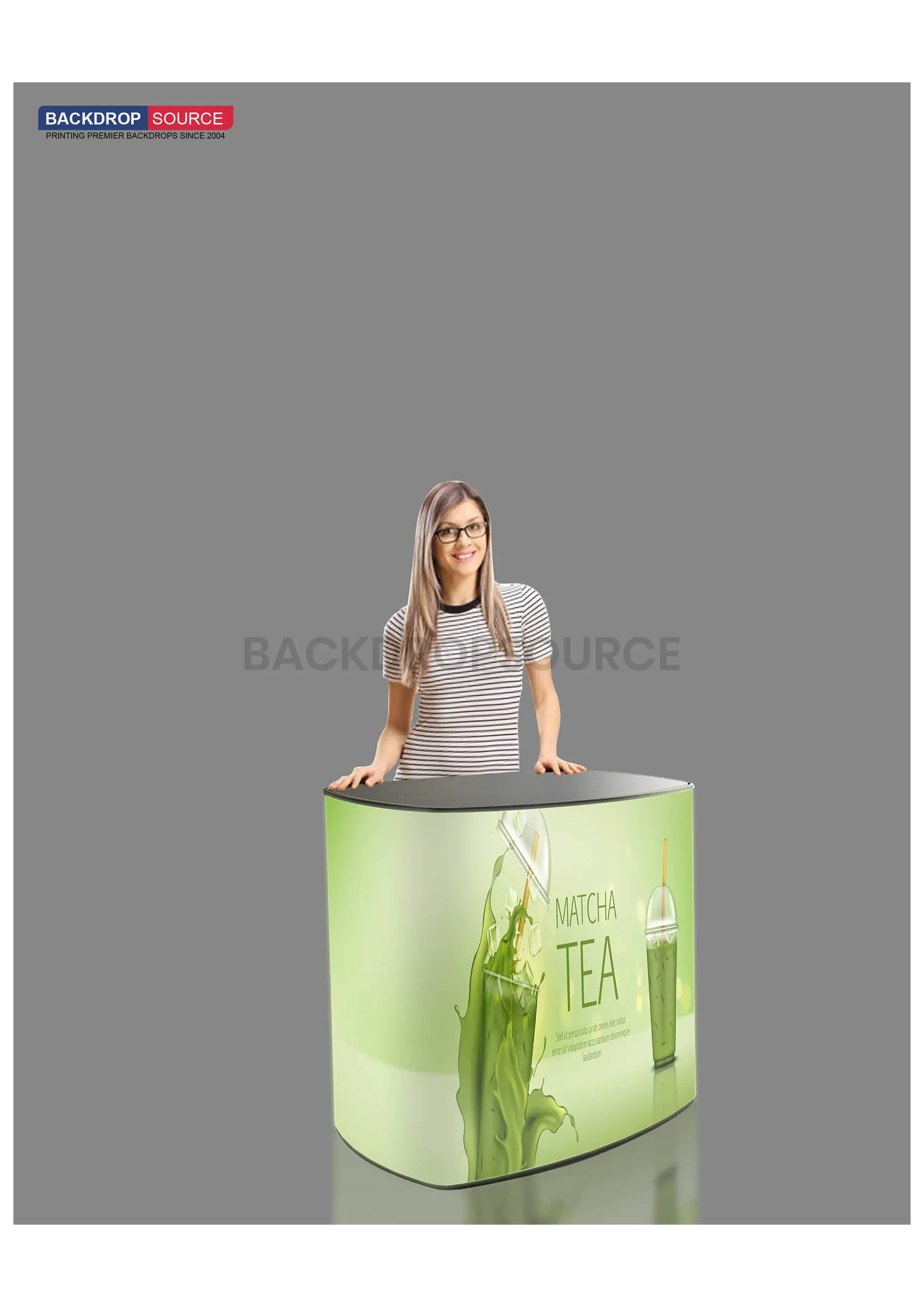 Backlit fabric LED Counter Display 1.2/1.8m