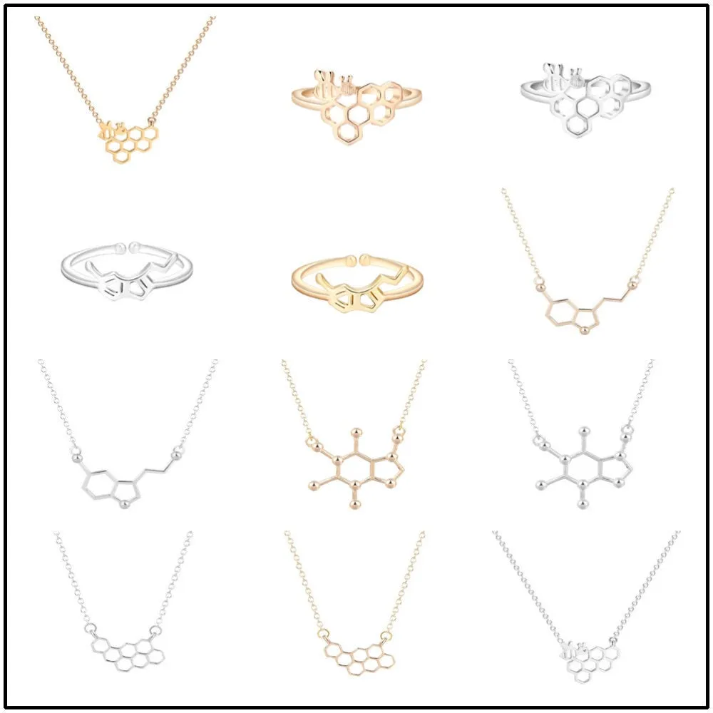 Beetress Honeycomb Beehive Necklace