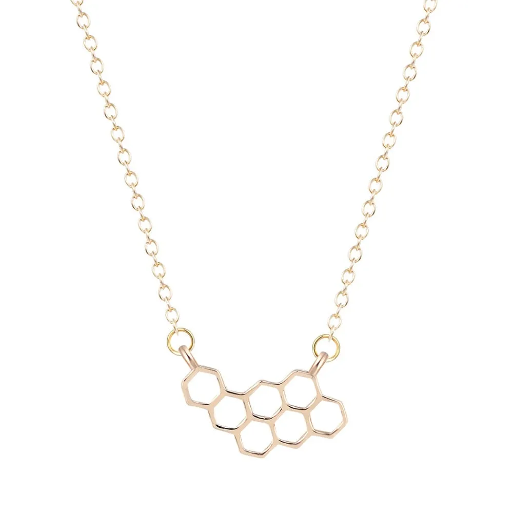Beetress Honeycomb Beehive Necklace