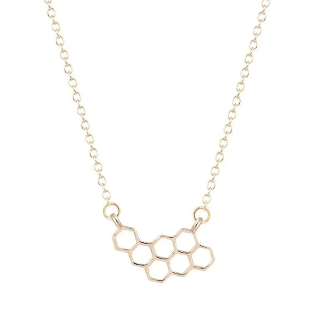 Beetress Honeycomb Beehive Necklace