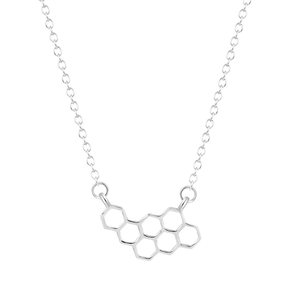 Beetress Honeycomb Beehive Necklace