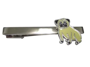 Beige Toned Pug Dog Tie Clip