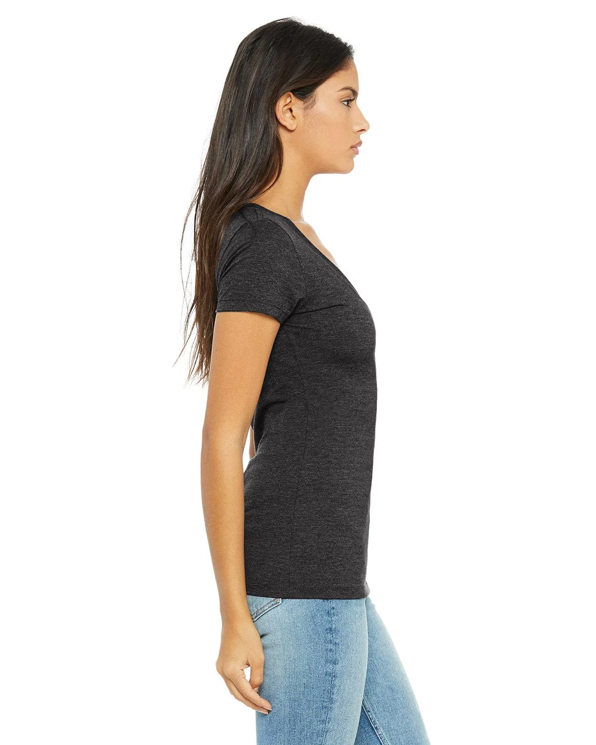 Bella Canvas Ladies Deep V-Neck T-Shirt
